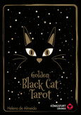 Golden Black Cat Tarot - Hochwertige Stülpdeckelschachtel mit Goldfolie