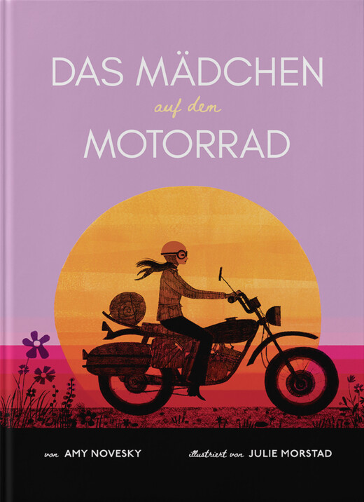 Das Mädchen auf dem Motorrad