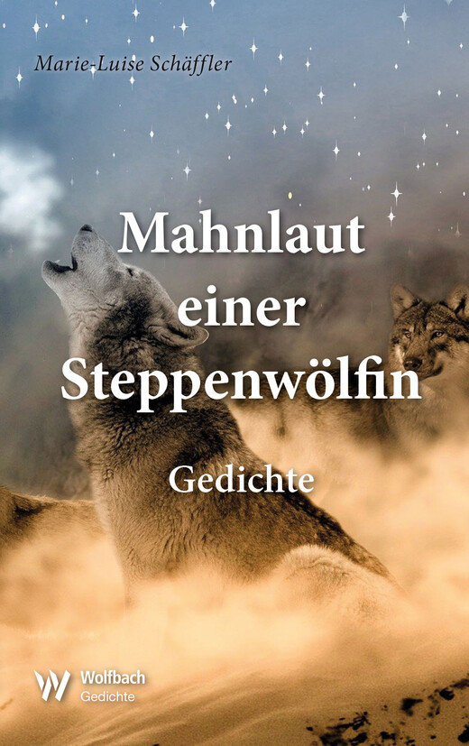 Mahnlaut einer Steppenwölfin