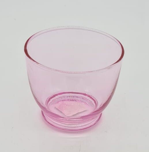 Teelichthalter-Set aus Glas - rosa (6 Stk.)