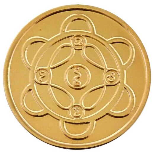 Flor Münze vergoldet Flor Münze vergoldet