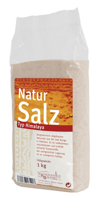 Rosa Kristallsalz Steinsalz Salz Natursalz 1kg Fein aus der Saltrange in Pakistan Bez. Typ "Himalaya"