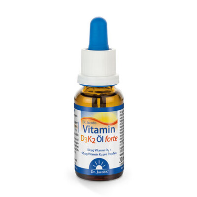 Dr. Jacob's Vitamin D3K2 Öl forte 20 ml