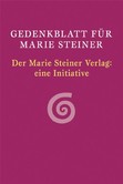 Gedenkblatt für Marie Steiner