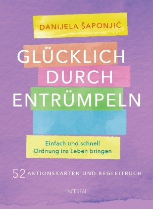 Glücklich durch Entrümpeln, 52 Aktionskarten und Begleitbuch